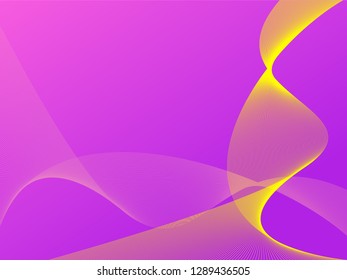 Vector abstract background with dynamic waves, line and particles. Illustration suitable for design - Vector