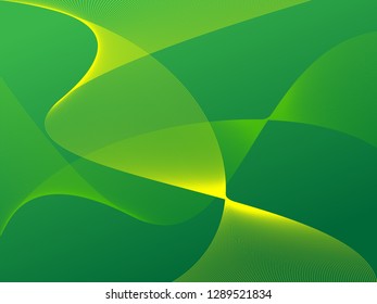 Vector abstract background with dynamic waves, line and particles. Illustration suitable for design - Vector