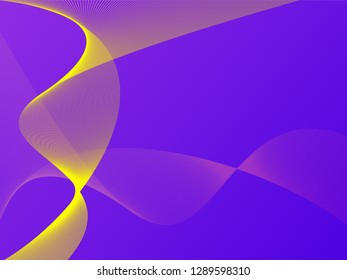 Vector abstract background with dynamic waves, line and particles. Illustration suitable for design - Vector