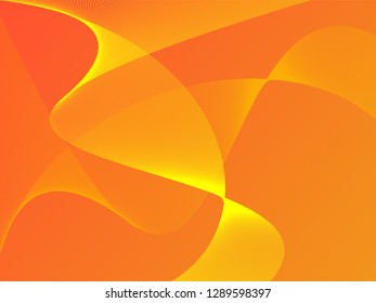 Vector abstract background with dynamic waves, line and particles. Illustration suitable for design - Vector