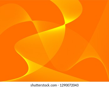 Vector abstract background with dynamic waves, line and particles. Illustration suitable for design - Vector