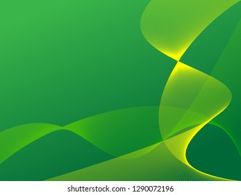 Vector abstract background with dynamic waves, line and particles. Illustration suitable for design - Vector
