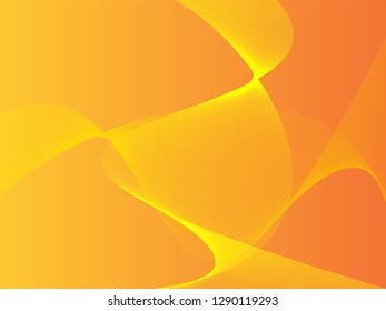 Vector abstract background with dynamic waves, line and particles. Illustration suitable for design - Vector