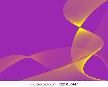 Vector abstract background with dynamic waves, line and particles. Illustration suitable for design - Vector