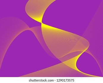 Vector abstract background with dynamic waves, line and particles. Illustration suitable for design - Vector