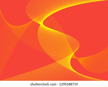 Vector abstract background with dynamic waves, line and particles. Illustration suitable for design - Vector