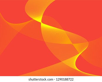 Vector abstract background with dynamic waves, line and particles. Illustration suitable for design - Vector