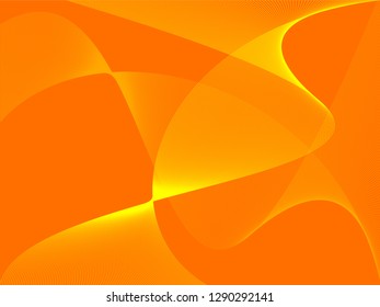 Vector abstract background with dynamic waves, line and particles. Illustration suitable for design - Vector