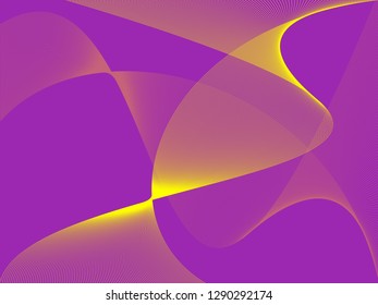 Vector abstract background with dynamic waves, line and particles. Illustration suitable for design - Vector