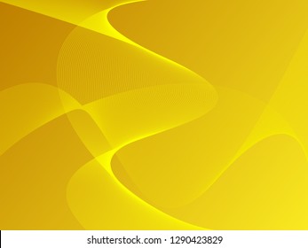Vector abstract background with dynamic waves, line and particles. Illustration suitable for design - Vector