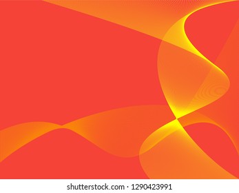 Vector abstract background with dynamic waves, line and particles. Illustration suitable for design - Vector