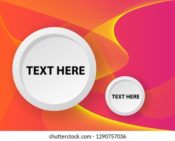 Vector abstract background with dynamic waves, line and particles. Illustration suitable for design - Vector