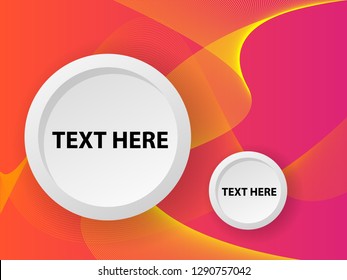 Vector abstract background with dynamic waves, line and particles. Illustration suitable for design - Vector