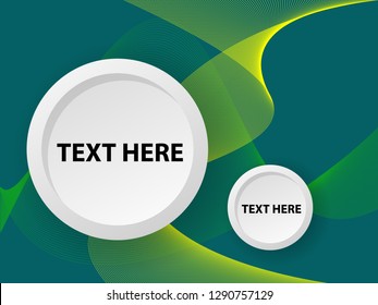 Vector abstract background with dynamic waves, line and particles. Illustration suitable for design - Vector