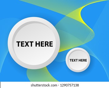 Vector abstract background with dynamic waves, line and particles. Illustration suitable for design - Vector