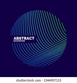 Vector abstract background with dynamic waves. Illustration suitable for design