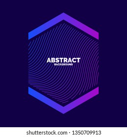 Vector abstract background with dynamic waves. Illustration suitable for design