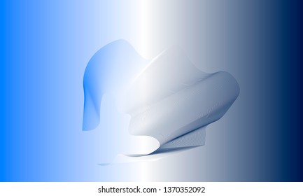 Vector abstract background with dynamic waves, line and particles. Illustration suitable for design