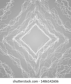 Vector abstract background with dynamic waves, vector with gray color.