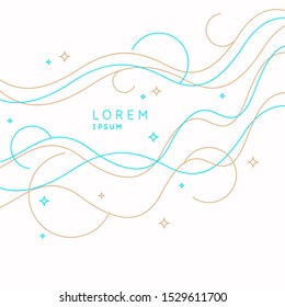 Vector abstract background with dynamic waves. Illustration suitable for design