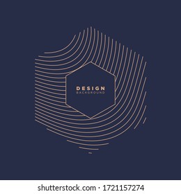 Vector abstract background with dynamic waves, line and particles. Vector Illustration - EPS 10