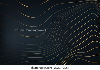 Vector abstract background with dynamic waves, line and particles. Illustration suitable for design. eps 10
