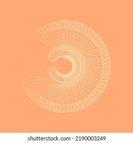 Vector abstract background with dynamic waves and lines.