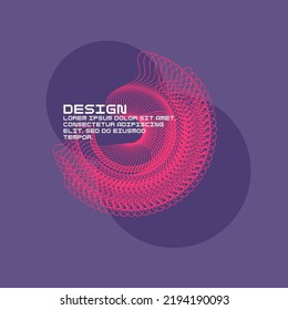 Vector abstract background with dynamic waves and lines. Illustration suitable for design