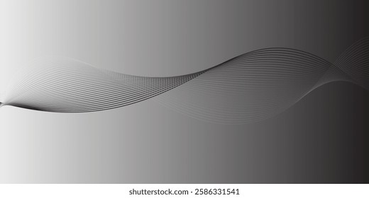 Vector abstract background with dynamic waves, MODERN