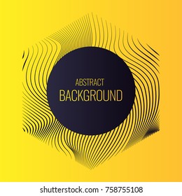 Vector abstract background with dynamic waves. Illustration suitable for design
