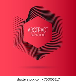Vector abstract background with dynamic waves. Illustration suitable for design