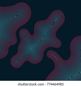 Vector abstract background with dynamic waves. Illustration suitable for design