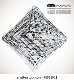 Vector abstract background. Easy to edit or change composition.