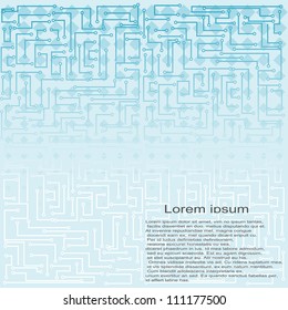 Vector abstract background with elements of the chip. EPS10