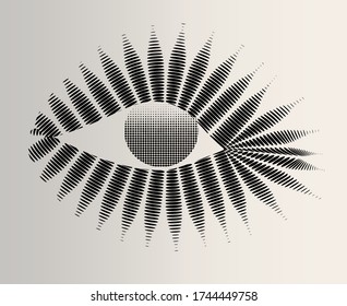 vector abstract background eye futuristic black gorgeous