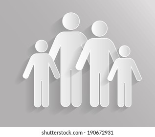 Vector abstract background - family