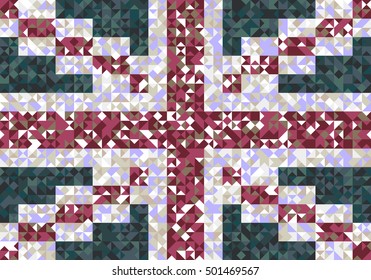 vector abstract background. Flag of the Great Britain. United Kingdom. It can be used in the design of postcards, Web sites, wallpapers, etc.