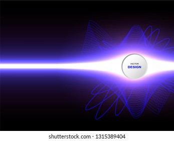 Vector abstract background with flash light and abstract line pattern