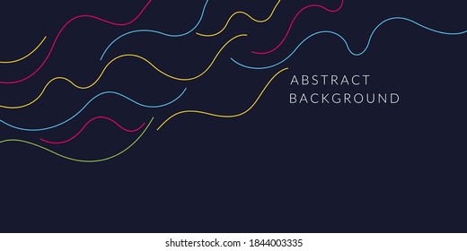 Vector abstract background in flat style. Modern illustration for design.