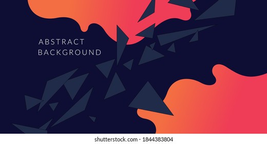 Vector abstract background in flat style. Modern illustration for design.