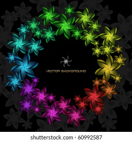 Vector abstract background. Floral illustration.