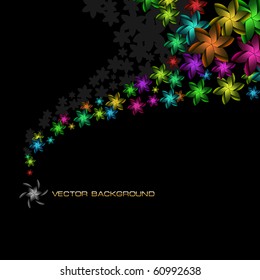 Vector abstract background. Floral illustration.