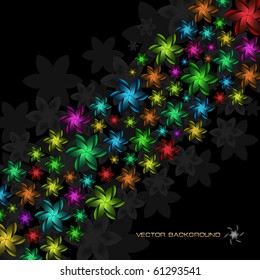 Vector abstract background. Floral illustration.