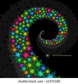 Vector abstract background. Floral illustration.