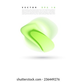 Vector abstract background flower. Brochure design templates collection green