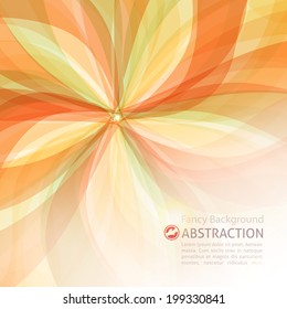 vector abstract background with flower and space for text