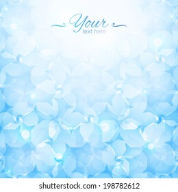 vector abstract background with flowers and lights