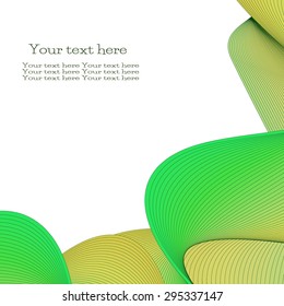 Vector abstract background for flyer, blank, card, banner, invitation, brochure cover design template. Colorful wave design element with space for your text.