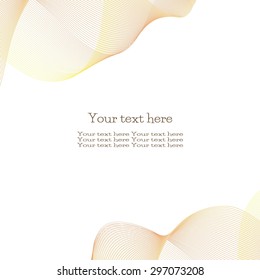 Vector abstract background for flyer, blank, card, banner, invitation, brochure cover design template. Colorful wave design element with space for your text.