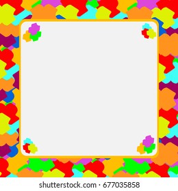 Vector abstract background frame